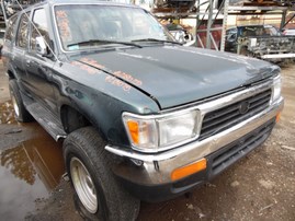 1995 TOYOTA 4RUNNER SR5 GREEN 3.0L AT 2WD Z18075